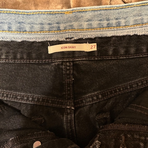 Levis short mini skirt size 27 100% cotton - Picture 5 of 5